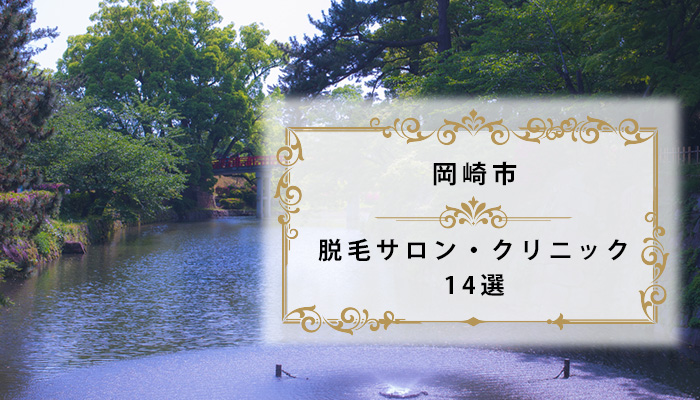 岡崎市の脱毛サロンおすすめ14選 | 全身脱毛・VIO脱毛が安い人気店【2022年／愛知県】
